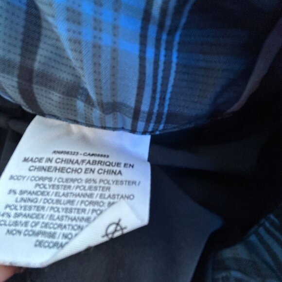 Nike Golf Womens Blue & Black Plaid Dri-Fit Skort Athletic Mini Skirt Stretch - Picture 4 of 6